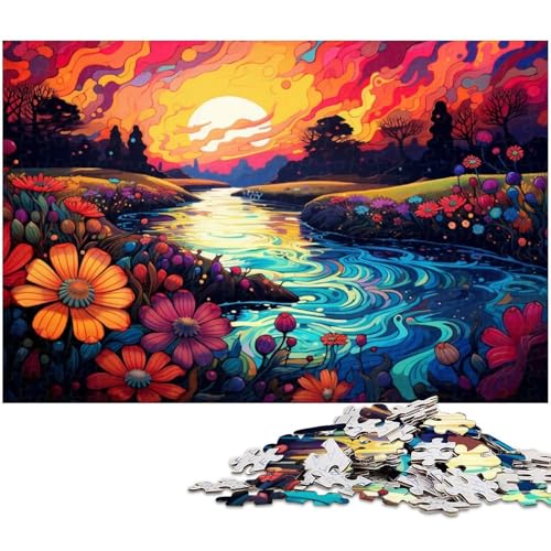 Puzzle für Erwachsene 1000 Teile Beautiful Creek Heimdekoration Puzzle 1000 Teile (75 x 50 cm) von zouxangzz