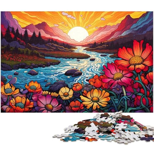 Puzzle für Erwachsene 1000 Teile Beautiful Creek Puzzle Spielzeug einzigartige Heimdekoration und Geschenke geeignet für Jugendliche ab 14 Jahren 1000 Teile (75 x 50 cm) von zouxangzz