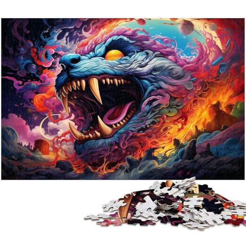 Puzzle für Erwachsene 1000 Teile Bizarres buntes Monster Heimdekoration Puzzle 1000 Teile (75 x 50 cm) von zouxangzz