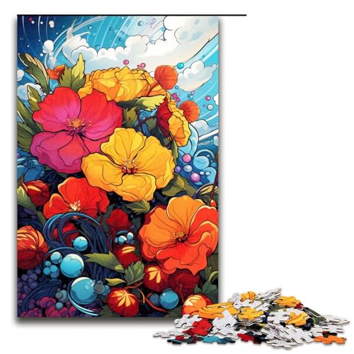Puzzle für Erwachsene 1000 Teile Bunte Blumen Puzzle für Erwachsene Holzpuzzles Familienspiele Weihnachts und Geburtstagsgeschenke 75 x 50 cm Puzzle für Erwachsene 1000 Teile Bunte Blumen Puzzle für Erwachsene Holzpuzzles Familienspiele Weihnachts und Geburtstagsgeschenke 75 x 50 cm von zouxangzz