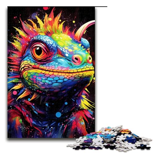 Puzzle für Erwachsene 1000 Teile Bunte Eidechse Holzpuzzle für Kinder Lernspiel 75 x 50 cm Puzzle für Erwachsene 1000 Teile Bunte Eidechse Holzpuzzle für Kinder Lernspiel 75 x 50 cm von zouxangzz