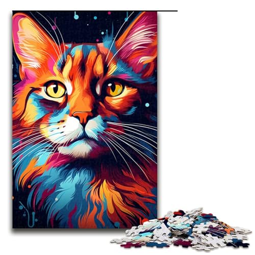Puzzle für Erwachsene 1000 Teile Bunte Fantasie Zeichnung Katze Holzpuzzle 75 x 50 cm Puzzle für Erwachsene 1000 Teile Bunte Fantasie Zeichnung Katze Holzpuzzle 75 x 50 cm von zouxangzz