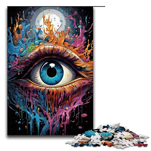 Puzzle für Erwachsene 1000 Teile Bunte Fantasieaugen Familien Holzpuzzle Lernspiel Herausforderungsspielzeug 75 x 50 cm Puzzle für Erwachsene 1000 Teile Bunte Fantasieaugen Familien Holzpuzzle Lernspiel Herausforderungsspielzeug 75 x 50 cm von zouxangzz