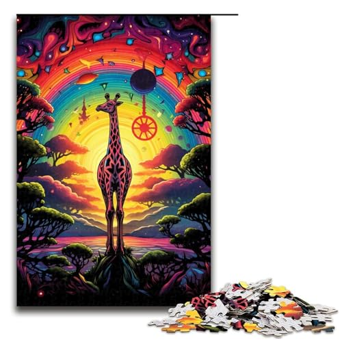 Puzzle für Erwachsene 1000 Teile Bunte Giraffe Holzpuzzle für Kinder Lernspiel 75 x 50 cm Puzzle für Erwachsene 1000 Teile Bunte Giraffe Holzpuzzle für Kinder Lernspiel 75 x 50 cm von zouxangzz