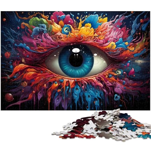 Puzzle für Erwachsene 1000 Teile Bunte Kunstaugen Heimdekoration Puzzle 1000 Teile (75 x 50 cm) von zouxangzz