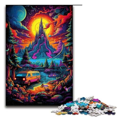 Puzzle für Erwachsene 1000 Teile Bunte Landschaft für Camping Holzpuzzle Lernspiel Herausforderungsspielzeug 75 x 50 cm Puzzle für Erwachsene 1000 Teile Bunte Landschaft für Camping Holzpuzzle Lernspiel Herausforderungsspielzeug 75 x 50 cm von zouxangzz