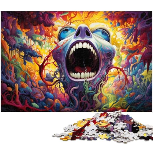 Puzzle für Erwachsene 1000 Teile Bunte Monster Puzzles für Erwachsene Papierpuzzle tolle Geschenke zu Weihnachten 1000 Teile (38 x 26 cm) von zouxangzz