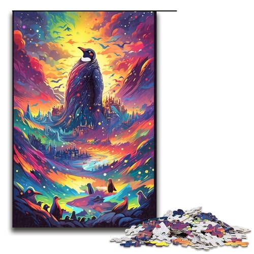 Puzzle für Erwachsene 1000 Teile Bunte Pinguine Holzpuzzle für Kinder Lernspiel 75 x 50 cm Puzzle für Erwachsene 1000 Teile Bunte Pinguine Holzpuzzle für Kinder Lernspiel 75 x 50 cm von zouxangzz