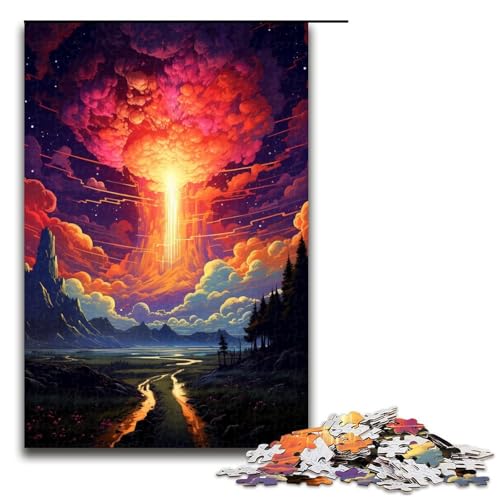 Puzzle für Erwachsene 1000 Teile Bunte Planetenlandschaft Holzpuzzle Lernspiel Herausforderungsspielzeug 75 x 50 cm Puzzle für Erwachsene 1000 Teile Bunte Planetenlandschaft Holzpuzzle Lernspiel Herausforderungsspielzeug 75 x 50 cm von zouxangzz