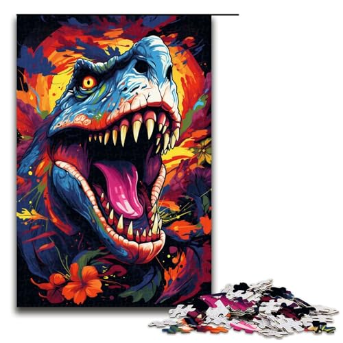 Puzzle für Erwachsene 1000 Teile Bunte Psychedelia Wilder Dinosaurier Holzpuzzle für Kinder Lernspiel 75 x 50 cm Puzzle für Erwachsene 1000 Teile Bunte Psychedelia Wilder Dinosaurier Holzpuzzle für Kinder Lernspiel 75 x 50 cm von zouxangzz