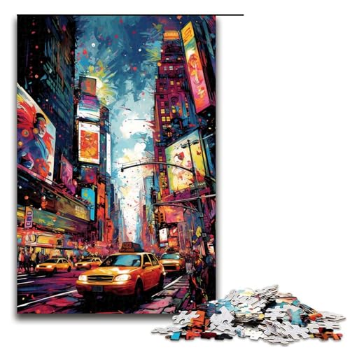 Puzzle für Erwachsene 1000 Teile Bunte Psychedelia am Times Square Holzpuzzle für Kinder Lernspiel 75 x 50 cm Puzzle für Erwachsene 1000 Teile Bunte Psychedelia am Times Square Holzpuzzle für Kinder Lernspiel 75 x 50 cm von zouxangzz