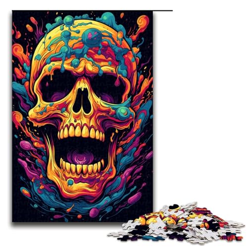 Puzzle für Erwachsene 1000 Teile Bunte Psychedelia der Weltraumskelette Holzpuzzle für Kinder Lernspiel 75 x 50 cm Puzzle für Erwachsene 1000 Teile Bunte Psychedelia der Weltraumskelette Holzpuzzle für Kinder Lernspiel 75 x 50 cm von zouxangzz