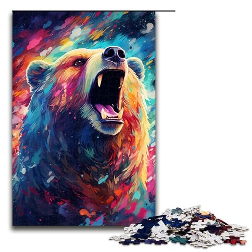 Puzzle für Erwachsene 1000 Teile Bunte Psychedelia der galaktischen Braunbären Holzpuzzle für Kinder Lernspiel 75 x 50 cm Puzzle für Erwachsene 1000 Teile Bunte Psychedelia der galaktischen Braunbären Holzpuzzle für Kinder Lernspiel 75 x 50 cm von zouxangzz