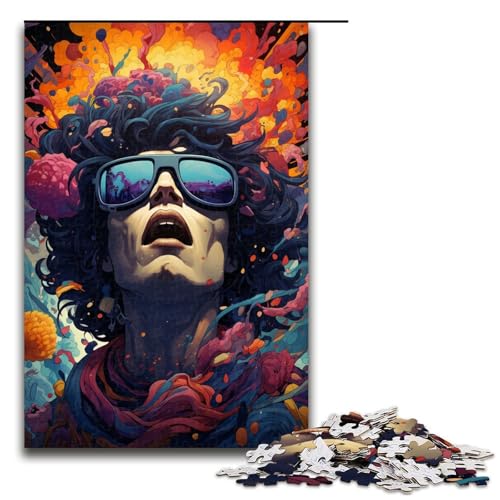 Puzzle für Erwachsene 1000 Teile Bunte Psychedelia für Gamer Holzpuzzle Lernspiel Herausforderungsspielzeug 75 x 50 cm Puzzle für Erwachsene 1000 Teile Bunte Psychedelia für Gamer Holzpuzzle Lernspiel Herausforderungsspielzeug 75 x 50 cm von zouxangzz