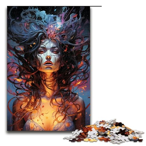 Puzzle für Erwachsene 1000 Teile Bunte Psychedelia für dunkle Mädchen Familien Holzpuzzle Lernspiel Herausforderungsspielzeug 75 x 50 cm Puzzle für Erwachsene 1000 Teile Bunte Psychedelia für dunkle Mädchen Familien Holzpuzzle Lernspiel Herausforderungsspielzeug 75 x 50 cm von zouxangzz