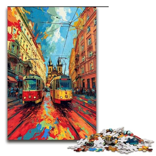 Puzzle für Erwachsene 1000 Teile Bunte Psychedelia in Prag Holzpuzzle Lernspiel Herausforderungsspielzeug 75 x 50 cm Puzzle für Erwachsene 1000 Teile Bunte Psychedelia in Prag Holzpuzzle Lernspiel Herausforderungsspielzeug 75 x 50 cm von zouxangzz