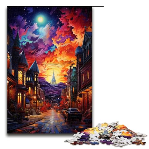Puzzle für Erwachsene 1000 Teile Bunte Psychedelia in Quebec City Holzpuzzle 75 x 50 cm Puzzle für Erwachsene 1000 Teile Bunte Psychedelia in Quebec City Holzpuzzle 75 x 50 cm von zouxangzz