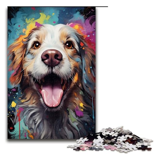 Puzzle für Erwachsene 1000 Teile Bunte Psychedelia süßer Hunde Holzpuzzle Lernspiel Herausforderungsspielzeug 75 x 50 cm Puzzle für Erwachsene 1000 Teile Bunte Psychedelia süßer Hunde Holzpuzzle Lernspiel Herausforderungsspielzeug 75 x 50 cm von zouxangzz