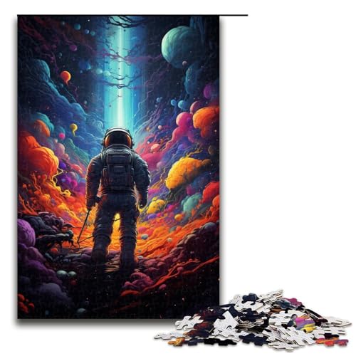 Puzzle für Erwachsene 1000 Teile Bunte Psychedelia von Weltraum Astronauten Holzpuzzle Lernspiel Herausforderungsspielzeug 75 x 50 cm Puzzle für Erwachsene 1000 Teile Bunte Psychedelia von Weltraum Astronauten Holzpuzzle Lernspiel Herausforderungsspielzeug 75 x 50 cm von zouxangzz