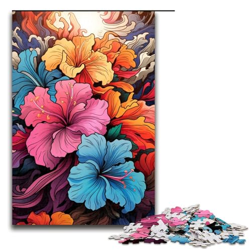 Puzzle für Erwachsene 1000 Teile Bunte Psychedelie der Rhododendren Holzpuzzle für Kinder Lernspiel 75 x 50 cm Puzzle für Erwachsene 1000 Teile Bunte Psychedelie der Rhododendren Holzpuzzle für Kinder Lernspiel 75 x 50 cm von zouxangzz