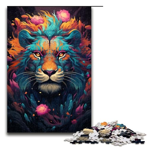 Puzzle für Erwachsene 1000 Teile Bunte Psychedelie eines süßen Löwen Holzpuzzle für Kinder Lernspiel 75 x 50 cm Puzzle für Erwachsene 1000 Teile Bunte Psychedelie eines süßen Löwen Holzpuzzle für Kinder Lernspiel 75 x 50 cm von zouxangzz
