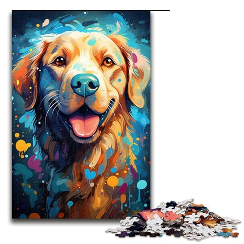 Puzzle für Erwachsene 1000 Teile Bunte Psychedelie süßer Hunde Holzpuzzle für Kinder Lernspiel 75 x 50 cm Puzzle für Erwachsene 1000 Teile Bunte Psychedelie süßer Hunde Holzpuzzle für Kinder Lernspiel 75 x 50 cm von zouxangzz