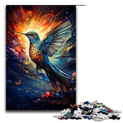 Puzzle für Erwachsene 1000 Teile Bunte Psychedelie von Kolibris im Sternenhimmel Holzpuzzle Lernspiel Herausforderungsspielzeug 75 x 50 cm Puzzle für Erwachsene 1000 Teile Bunte Psychedelie von Kolibris im Sternenhimmel Holzpuzzle Lernspiel Herausforderungsspielzeug 75 x 50 cm von zouxangzz