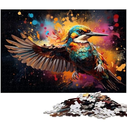 Puzzle für Erwachsene 1000 Teile Bunte Specht Puzzles für Holzpuzzles pädagogisches Spielzeug zum Stressabbau 1000 Teile (75 x 50 cm) von zouxangzz