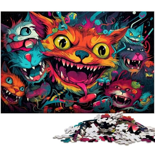 Puzzle für Erwachsene 1000 Teile Bunte Tiere EIN Kunstwerk für Teenager ab 14 Jahren 1000 Teile (75 x 50 cm) von zouxangzz