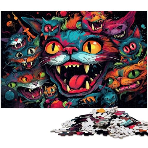 Puzzle für Erwachsene 1000 Teile Bunte Tiere EIN Kunstwerk für Teenager ab 14 Jahren 1000 Teile (75 x 50 cm) von zouxangzz