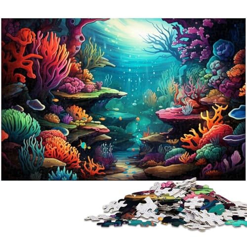 Puzzle für Erwachsene 1000 Teile Bunte Unterwasserwelt Heimdekoration Puzzle 1000 Teile (75 x 50 cm) von zouxangzz