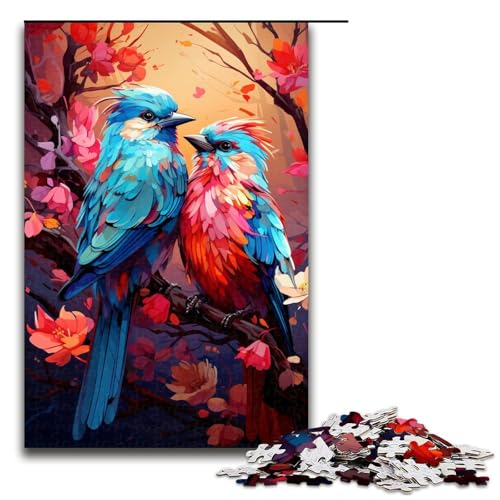 Puzzle für Erwachsene 1000 Teile Bunte Vogelpsychedelien Puzzle Holzpuzzle Lernspiel Herausforderungsspielzeug 75 x 50 cm Puzzle für Erwachsene 1000 Teile Bunte Vogelpsychedelien Puzzle Holzpuzzle Lernspiel Herausforderungsspielzeug 75 x 50 cm von zouxangzz