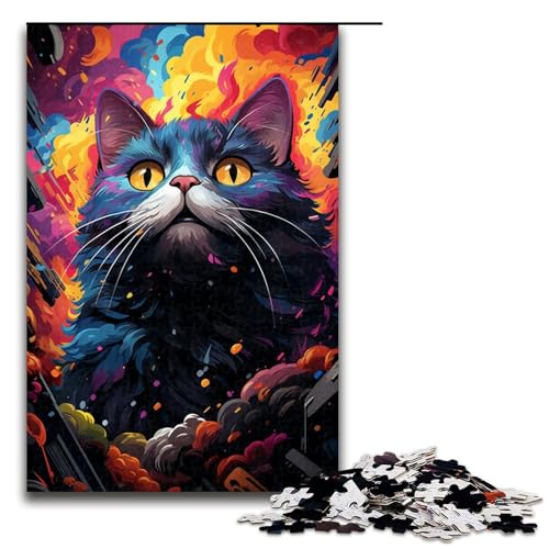 Puzzle für Erwachsene 1000 Teile Bunte exotische Katzenfamilie Holzpuzzle Lernspiel Herausforderungsspielzeug 75 x 50 cm Puzzle für Erwachsene 1000 Teile Bunte exotische Katzenfamilie Holzpuzzle Lernspiel Herausforderungsspielzeug 75 x 50 cm von zouxangzz