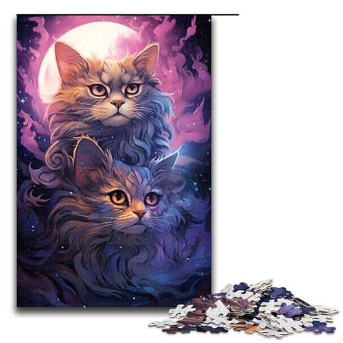 Puzzle für Erwachsene 1000 Teile Bunte psychedelische Katze Holzpuzzle für Kinder Lernspiel 75 x 50 cm Puzzle für Erwachsene 1000 Teile Bunte psychedelische Katze Holzpuzzle für Kinder Lernspiel 75 x 50 cm von zouxangzz