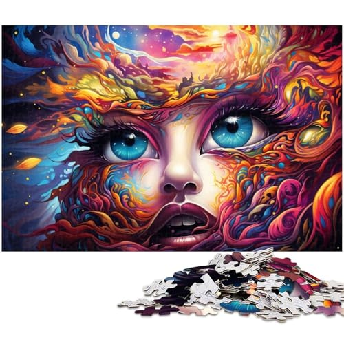 Puzzle für Erwachsene 1000 Teile Buntes psychedelisches Monster Herausforderndes Spielspielzeug Weihnachtspuzzle Geschenke 1000 Teile (75 x 50 cm) von zouxangzz