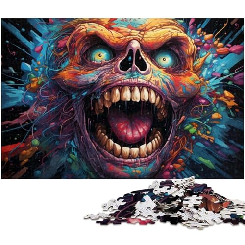 Puzzle für Erwachsene 1000 Teile Dämonenskelett Puzzle EIN Kunstwerk für Teenager ab 14 Jahren 1000 Teile (38 x 26 cm) von zouxangzz