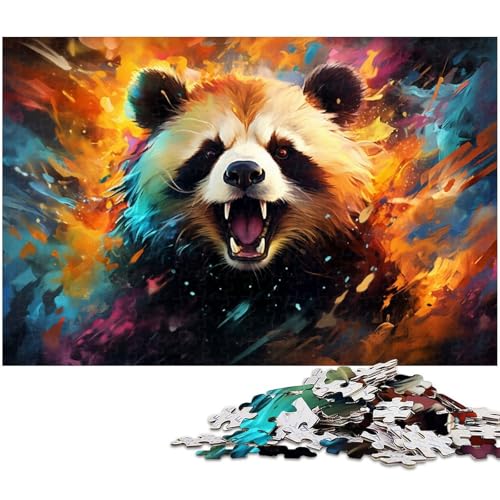 Puzzle für Erwachsene 1000 Teile Die farbenfrohe Psychedelia der Baby Pandas“ Puzzle aus Holz pädagogisches Spielzeug zum Stressabbau 1000 Teile (75 x 50 cm) von zouxangzz