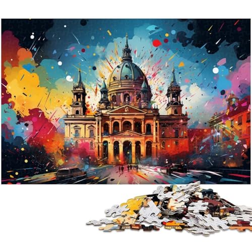 Puzzle für Erwachsene 1000 Teile Die farbenfrohe Psychedelia der Hofburg Puzzle für Erwachsene Holzspiele für die ganze Familie Weihnachts und Geburtstagsgeschenke 1000 Teile (75 x 50 cm) von zouxangzz