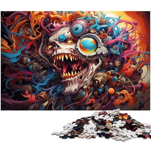 Puzzle für Erwachsene 1000 Teile Die farbenfrohe Psychedelia mechanischer Menschen EIN Kunstwerk für Teenager ab 14 Jahren 1000 Teile (75 x 50 cm) von zouxangzz