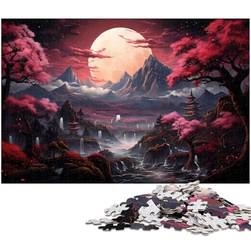 Puzzle für Erwachsene 1000 Teile EIN rosa Wald Puzzle für Erwachsene Holzspiele für die ganze Familie Weihnachts und Geburtstagsgeschenke 1000 Teile (75 x 50 cm) von zouxangzz