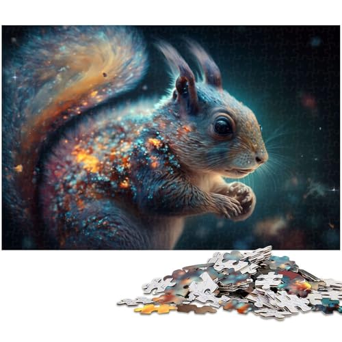 Puzzle für Erwachsene 1000 Teile Eichhörnchen Puzzle Spielzeug einzigartige Heimdekoration und Geschenke geeignet für Teenager ab 14 Jahren (Größe 75 x 50 cm) von zouxangzz