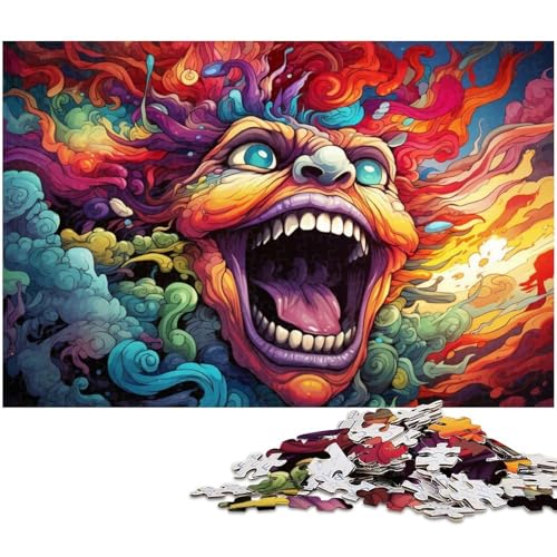 Puzzle für Erwachsene 1000 Teile Fantasie Buntes Monster Heimdekoration Puzzle 1000 PCS (38x26cm) von zouxangzz