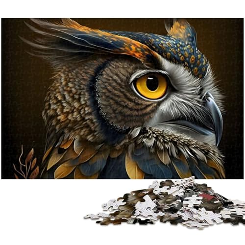 Puzzle für Erwachsene 1000 Teile Fantasie Eulen Puzzles für Holzpuzzles pädagogisches Spielzeug zum Stressabbau 1000 Teile (75 x 50 cm) von zouxangzz