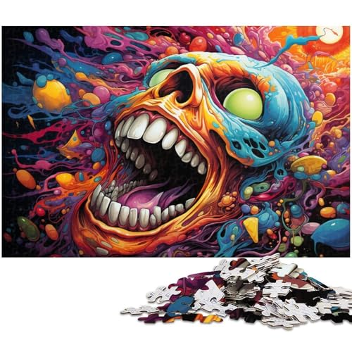 Puzzle für Erwachsene 1000 Teile Fantasie Farbmalerei Kunstpuzzle für Erwachsene Holzspiele für die ganze Familie Weihnachts und Geburtstagsgeschenke 1000 Teile (75 x 50 cm) von zouxangzz
