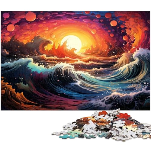 Puzzle für Erwachsene 1000 Teile Fantasie Sonnenuntergangslandschaft EIN Kunstwerk für Jugendliche ab 14 Jahren 1000 Teile (38 x 26 cm) von zouxangzz
