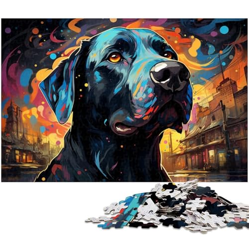 Puzzle für Erwachsene 1000 Teile Fantasie bunter Hund Holzpuzzle – Lernspielzeug Familienspiele 1000 Teile (75 x 50 cm) von zouxangzz