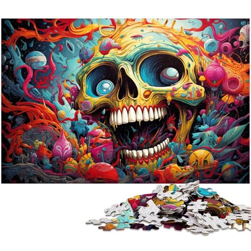 Puzzle für Erwachsene 1000 Teile Fantasie buntes Dämonen Puzzle für Erwachsene Holzpuzzle Heimdekoration 1000 Teile (75 x 50 cm) von zouxangzz