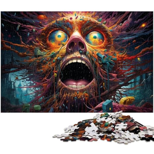 Puzzle für Erwachsene 1000 Teile Fantasie buntes Kunstpuzzle für Erwachsene Holzspiele für die ganze Familie Weihnachts und Geburtstagsgeschenke 1000 Teile (75 x 50 cm) von zouxangzz