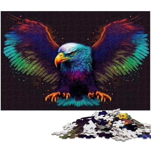 Puzzle für Erwachsene 1000 Teile Fantasy Adler Puzzle für Erwachsene Holzpuzzle Heimdekoration (Größe 75 x 50 cm) von zouxangzz