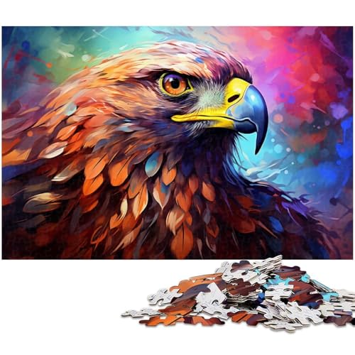 Puzzle für Erwachsene 1000 Teile Fantasy Adler Puzzles für Holzpuzzles pädagogisches Spielzeug zum Stressabbau 1000 Teile (75 x 50 cm) von zouxangzz